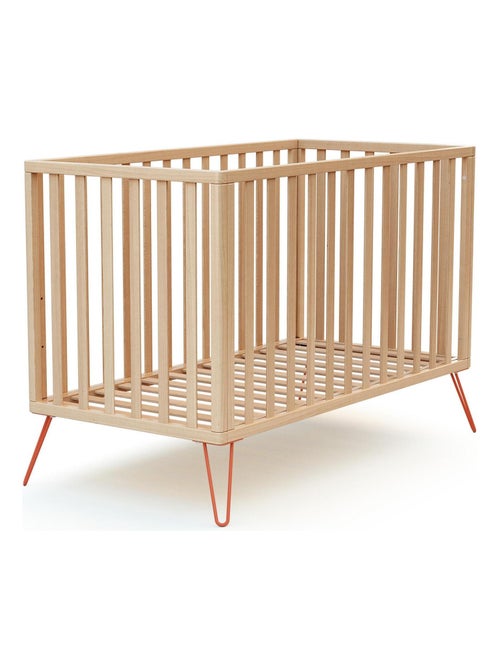 Jurababy - cama de bebe only de madeira faia e terracotta 60 x 120 cm - Kiabi