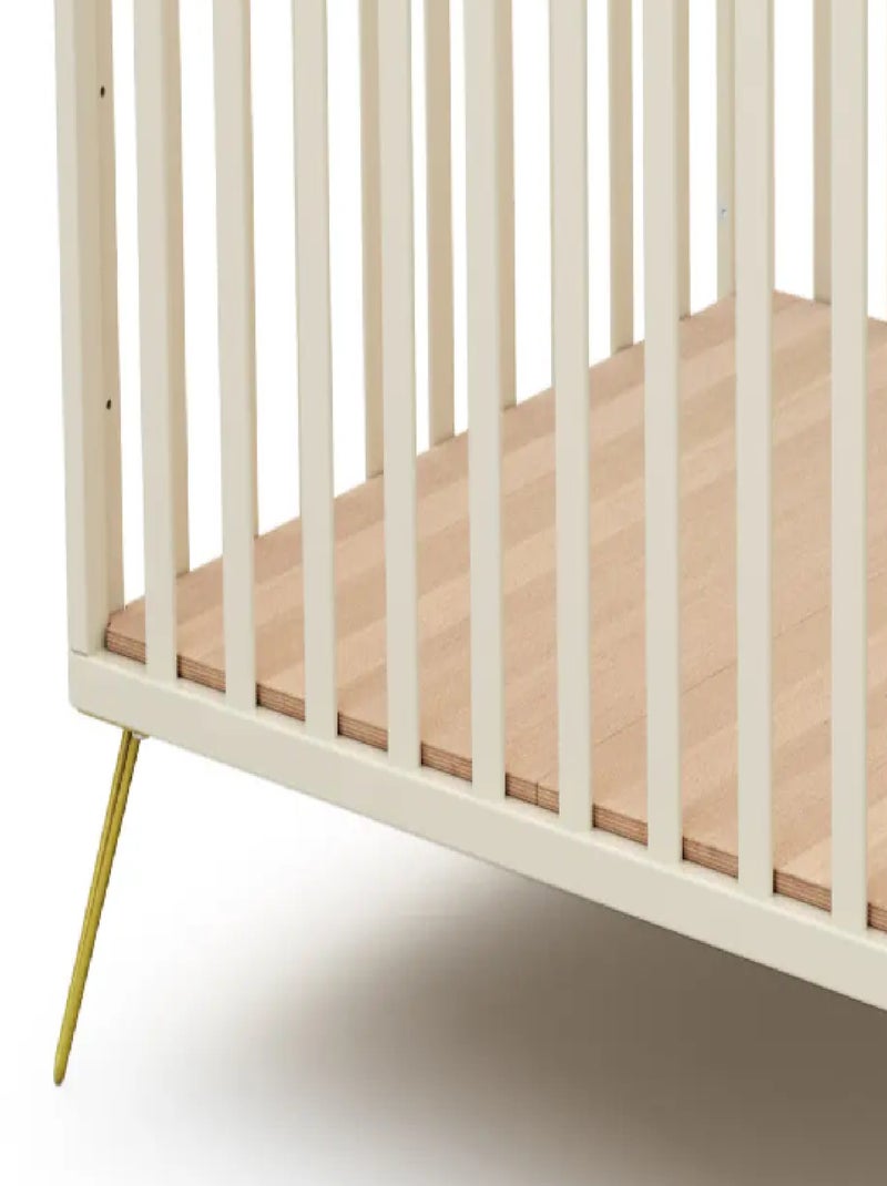 Jurababy - cercadinho de bebê em madeira only branco e amarelo 100 x 100 cm Branco Amarelo - Kiabi