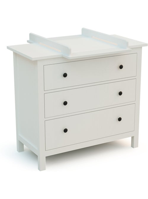 Jurababy - kira trocador de bebê universal de madeira de 50cm para cômoda - branco - Kiabi Jurababy - kira trocador de bebê universal de madeira de 50cm para cômoda - branco - Kiabi
