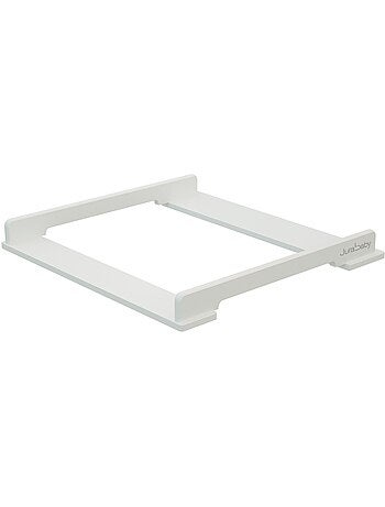 Jurababy - kira trocador de bebê universal de madeira de 70cm para cômoda - branco