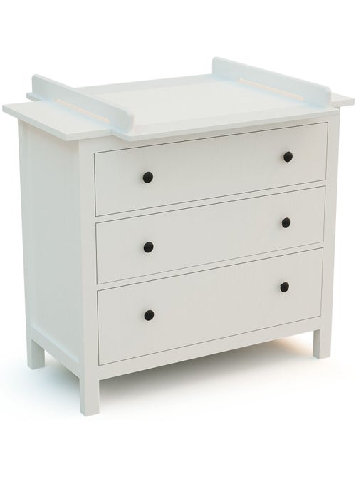Jurababy - kira trocador de bebê universal de madeira de 70cm para cômoda - branco - Kiabi Jurababy - kira trocador de bebê universal de madeira de 70cm para cômoda - branco - Kiabi