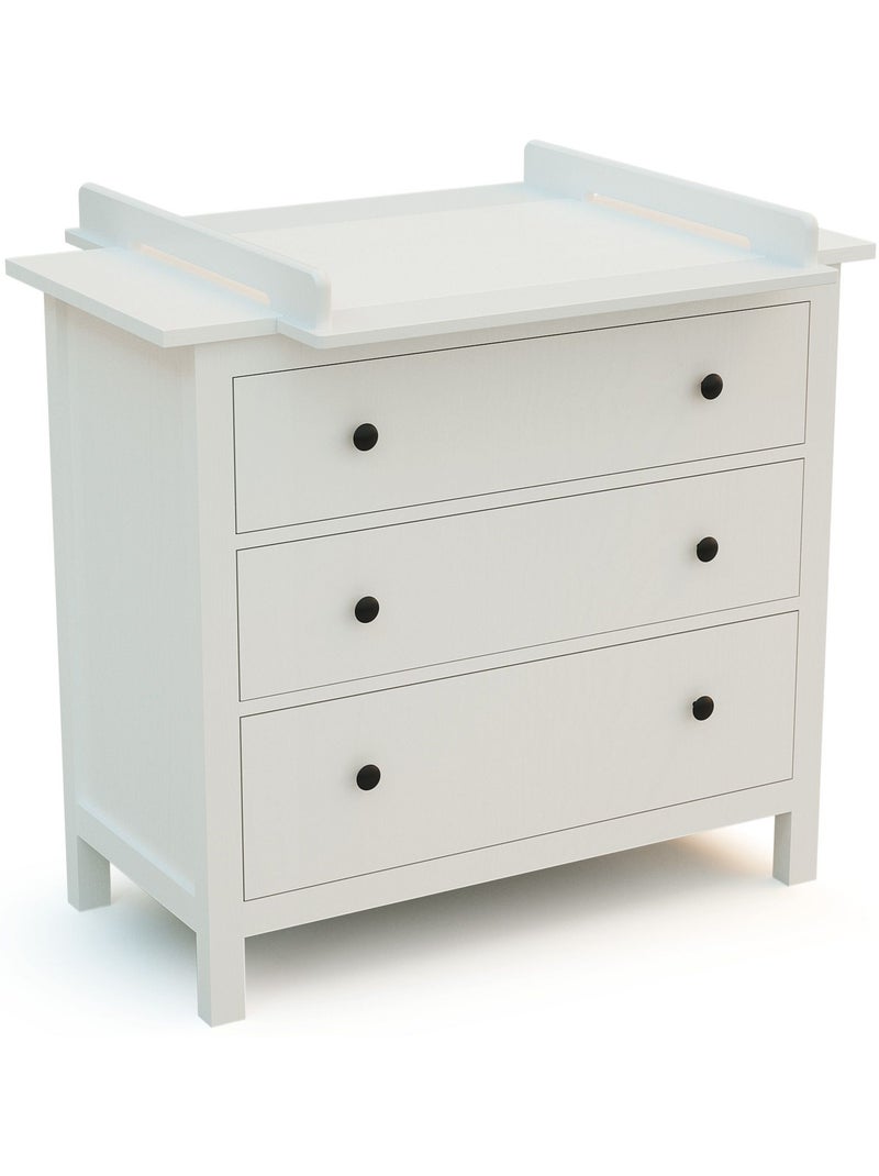 Jurababy - kira trocador de bebê universal de madeira de 70cm para cômoda - branco Branco - Kiabi
