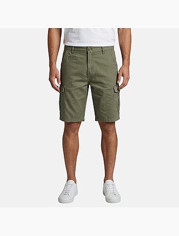 Just emporio - bermudas chino cargo de corte reto, com bolsos laterais