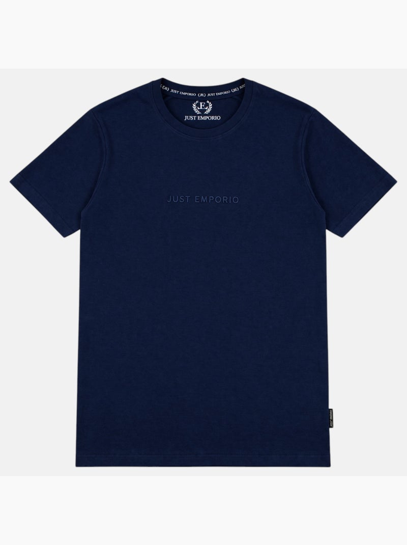 Just Emporio - T-shirt manga curta  homem Azul-marinho - Kiabi