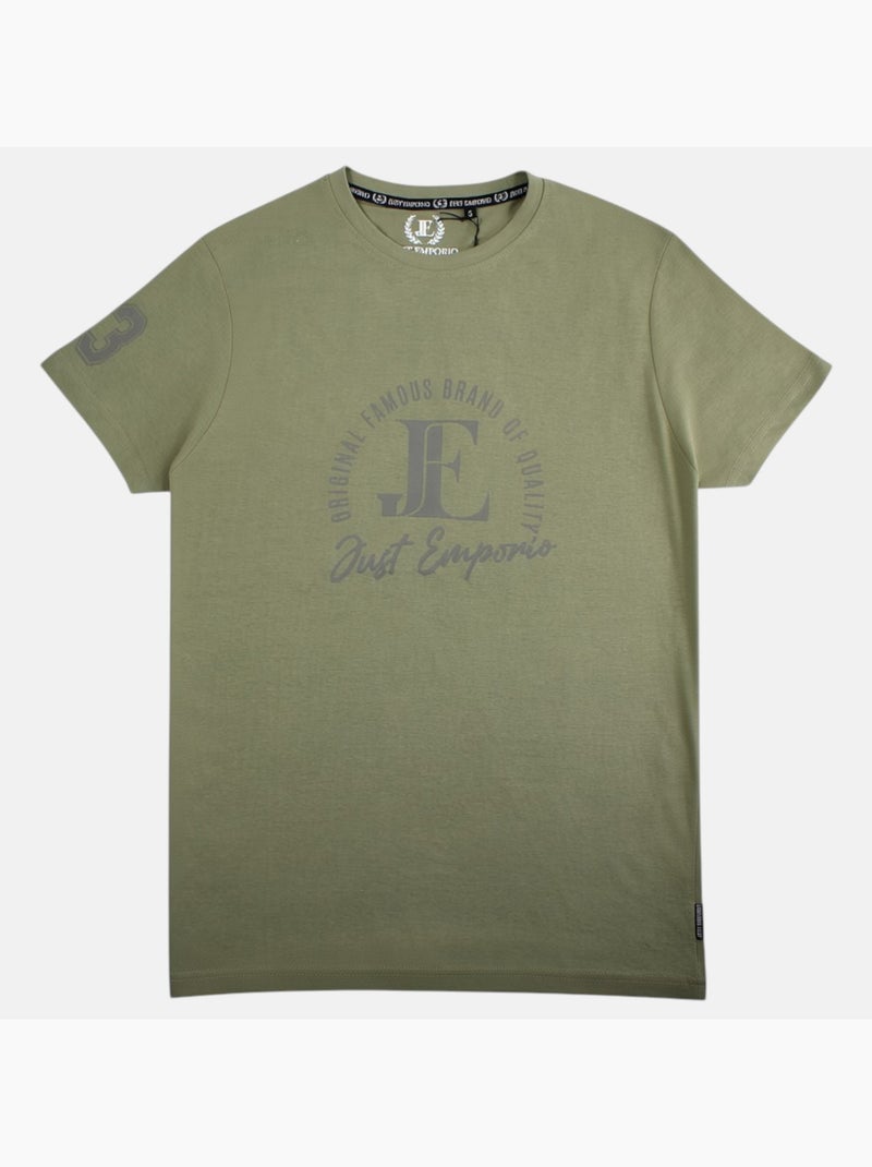 Just Emporio - T-shirt manga curta  homem Cáqui - Kiabi