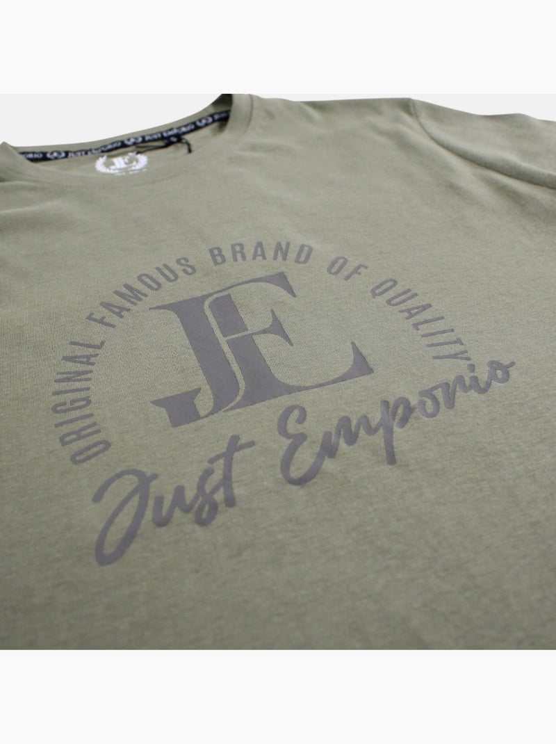 Just Emporio - T-shirt manga curta  homem Cáqui - Kiabi