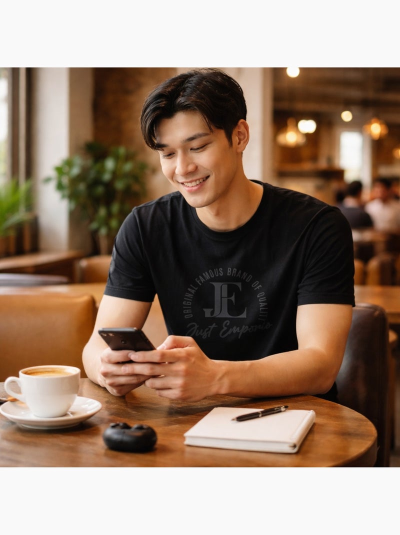 Just Emporio - T-shirt manga curta  homem Preto - Kiabi