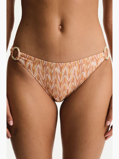 Kacie cueca de biquíni com padrão zigzag lateral e cintura média penti - Kiabi Kacie cueca de biquíni com padrão zigzag lateral e cintura média penti - Kiabi