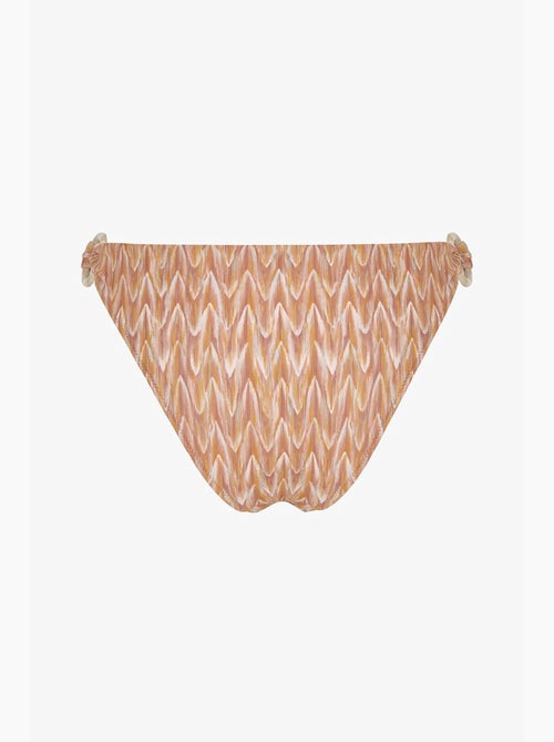 Kacie cueca de biquíni com padrão zigzag lateral e cintura média penti - Kiabi Kacie cueca de biquíni com padrão zigzag lateral e cintura média penti - Kiabi