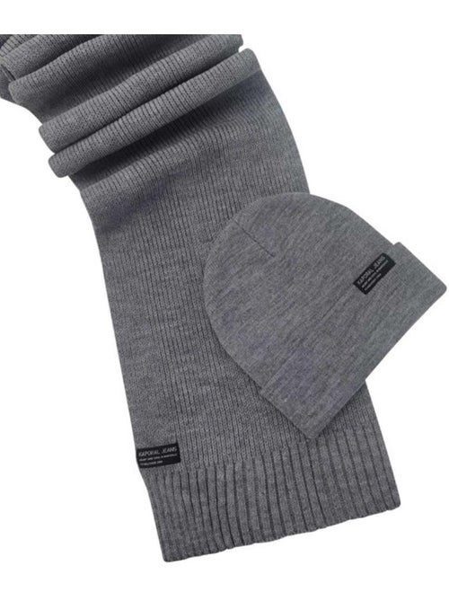 Kaporal bera: conjunto de gorro e cachecol cinzento para homem - Kiabi Kaporal bera: conjunto de gorro e cachecol cinzento para homem - Kiabi