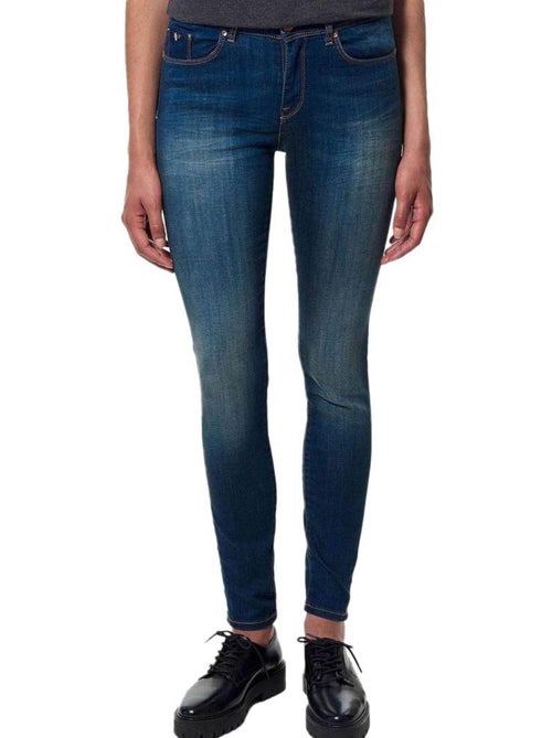Kaporal Jeans FLORE: Jeans Slim Azul Lavado para Mulher - Kiabi Kaporal Jeans FLORE: Jeans Slim Azul Lavado para Mulher - Kiabi