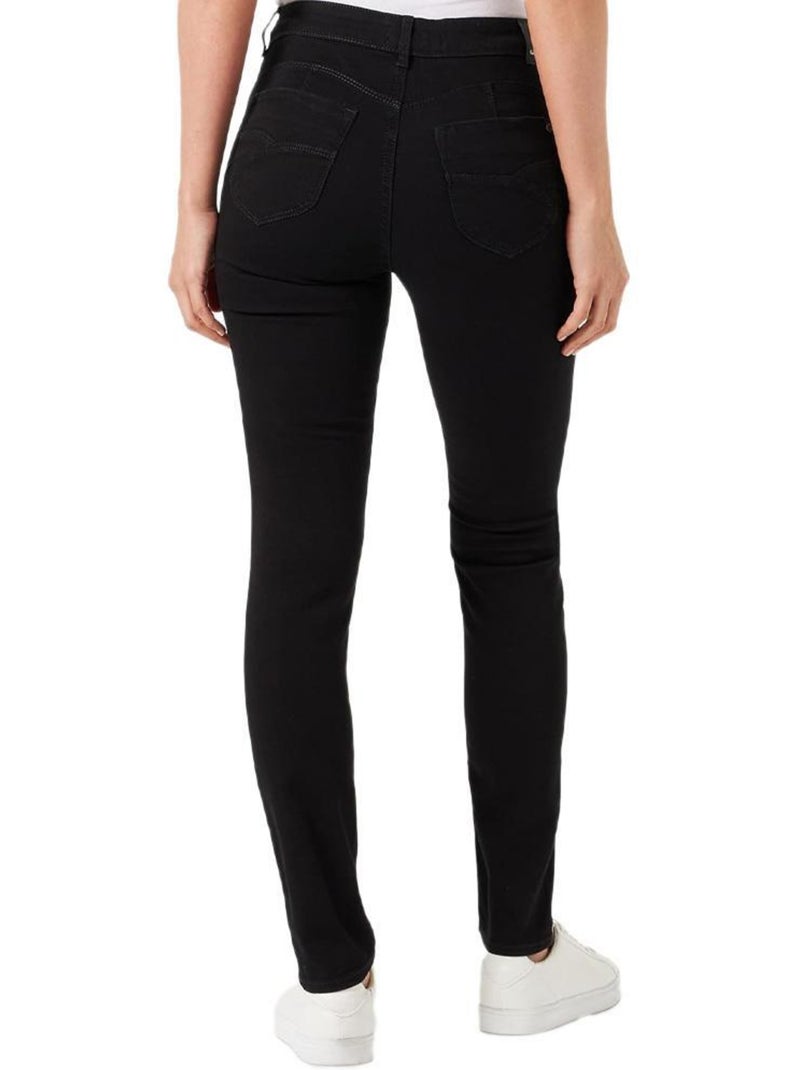 Kaporal Jeans FLORE: Jeans Slim Preto para Mulher Preto - Kiabi