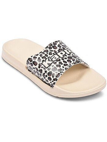 Kappa chinelo mulher piscina glitter glossy leopardo