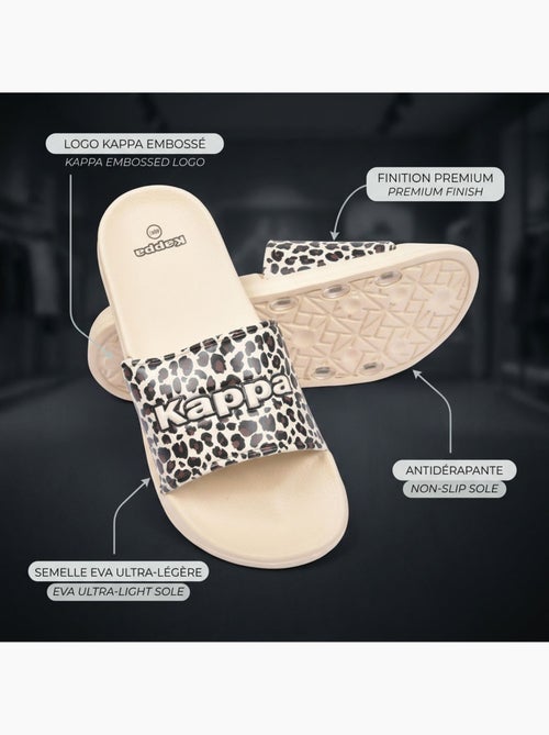 Kappa chinelo mulher piscina glitter glossy leopardo - Kiabi