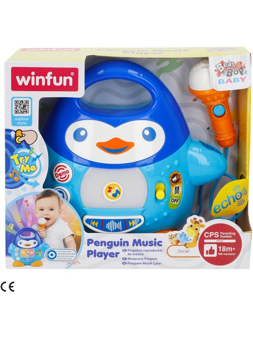 Karaokê penguin com luzes e sons winfun - Kiabi