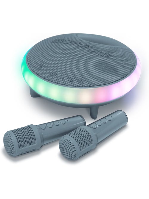 Karaokê portátil luminoso para crianças com 2 microfones | kidywolf - Kiabi