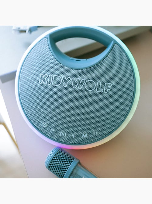 Karaokê portátil luminoso para crianças com 2 microfones | kidywolf - Kiabi