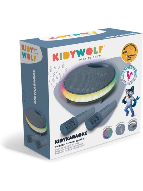 Karaokê portátil luminoso para crianças com 2 microfones | kidywolf - Kiabi