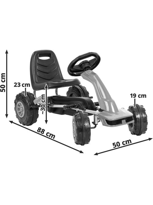 Kart infantil a pedais com design de carro de corrida, marcha à frente e atrás - Kiabi Kart infantil a pedais com design de carro de corrida, marcha à frente e atrás - Kiabi