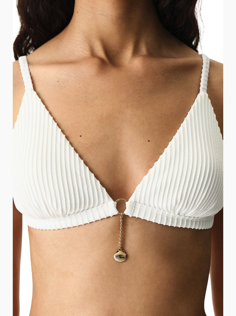 Kea top de biquíni triangular penti Branco - Kiabi