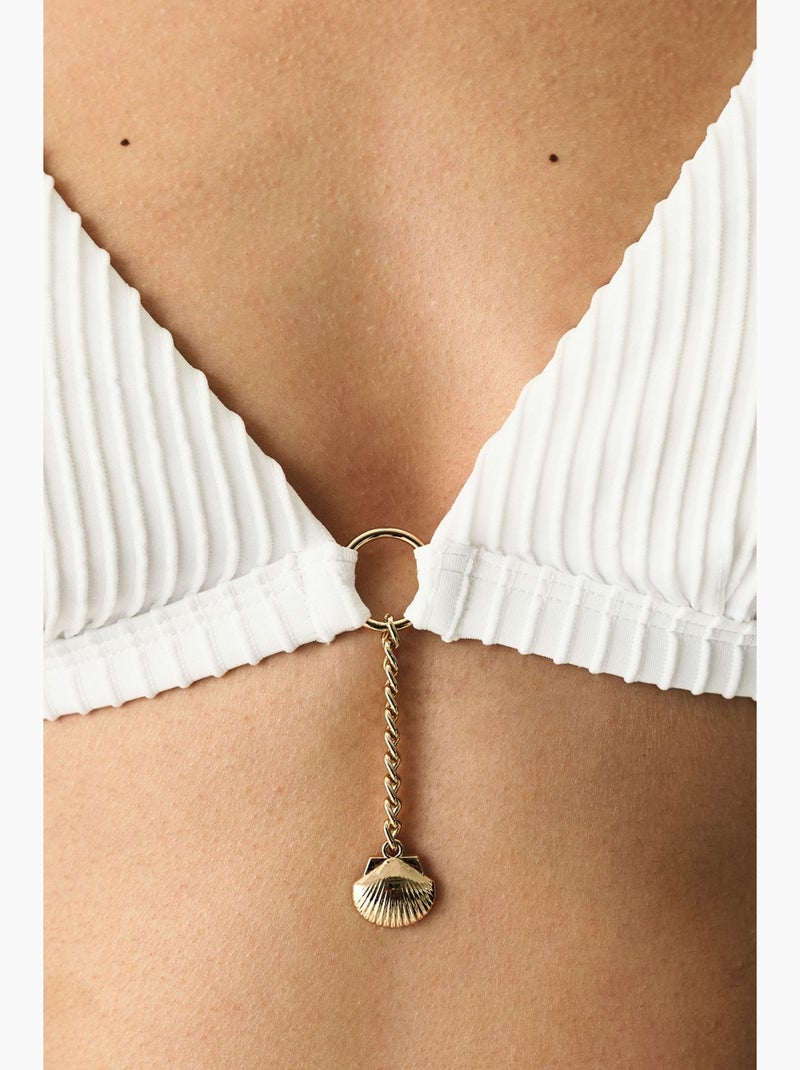 Kea top de biquíni triangular penti Branco - Kiabi