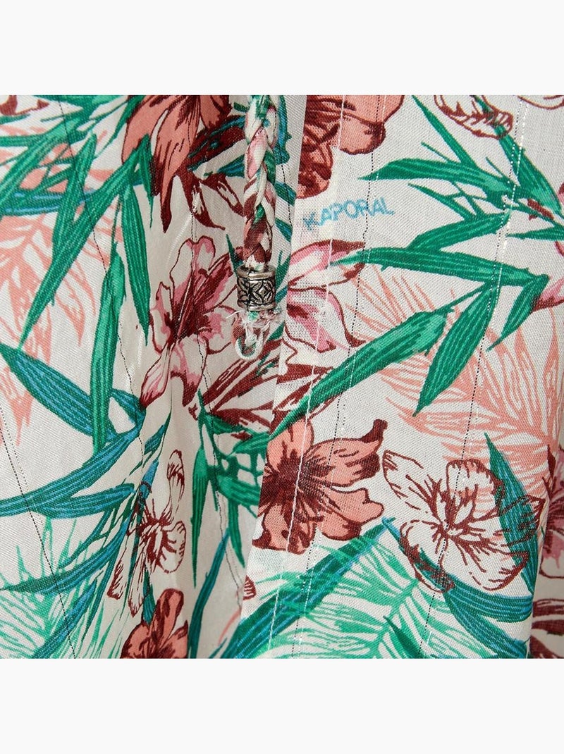 Kimono Floral Branco Feminino Kaporal Growe Verde - Kiabi