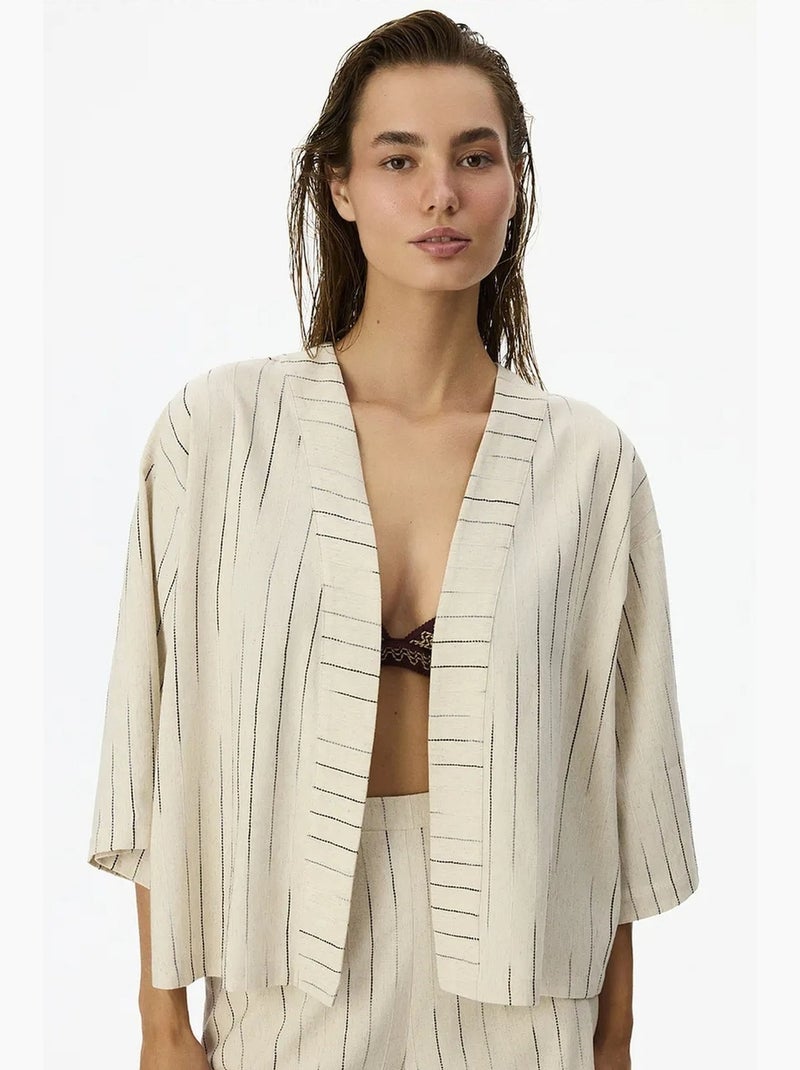 Kimono naya penti Branco sujo - Kiabi