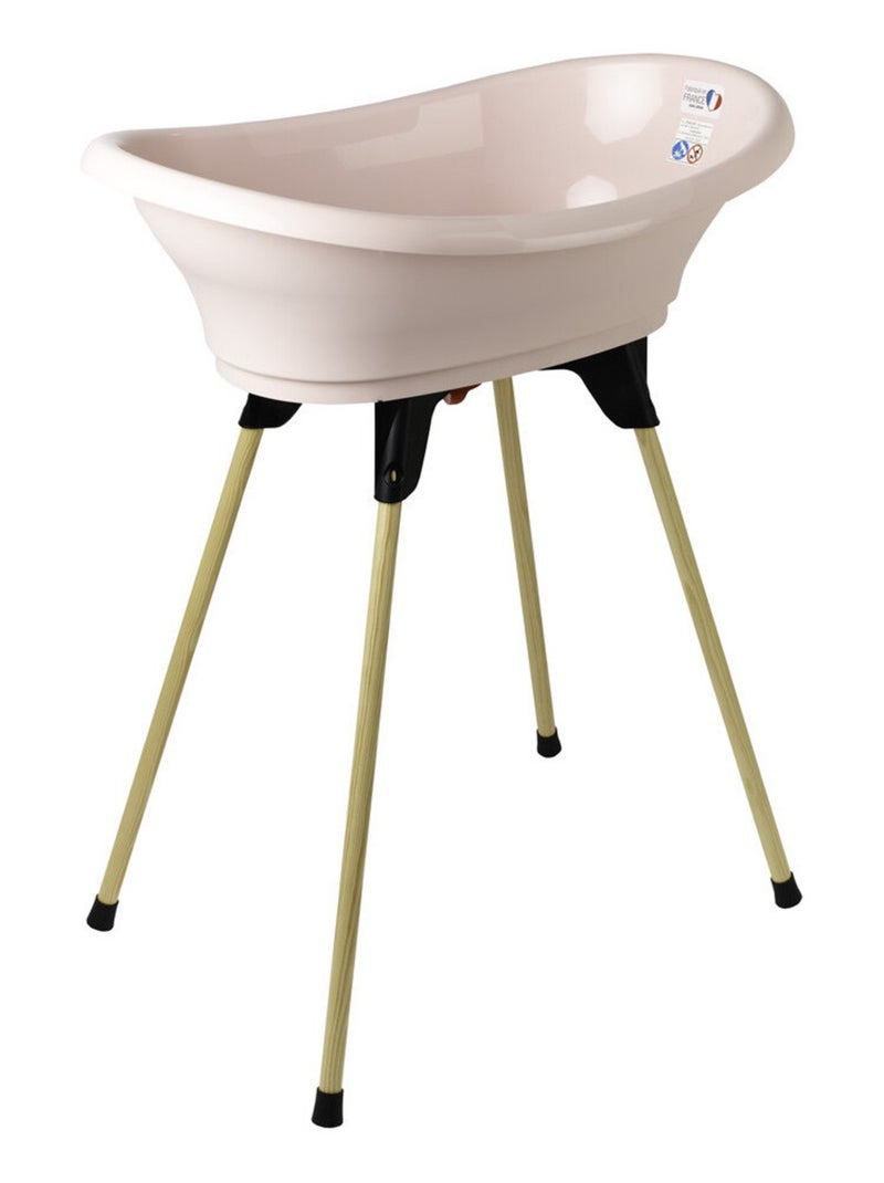 Kit banheira bebé thermobaby vasco 3 peças com suporte e mangueira Rosa - Kiabi