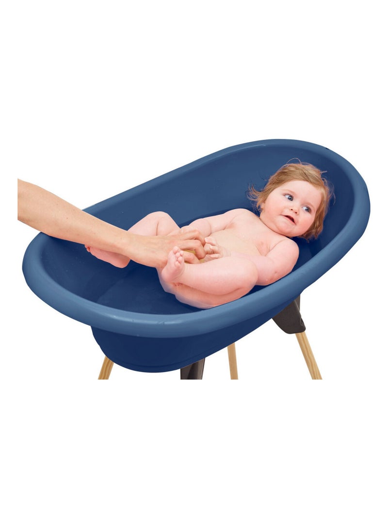 Kit banheira thermobaby vasco com suporte e mangueira de escoamento Azul - Kiabi