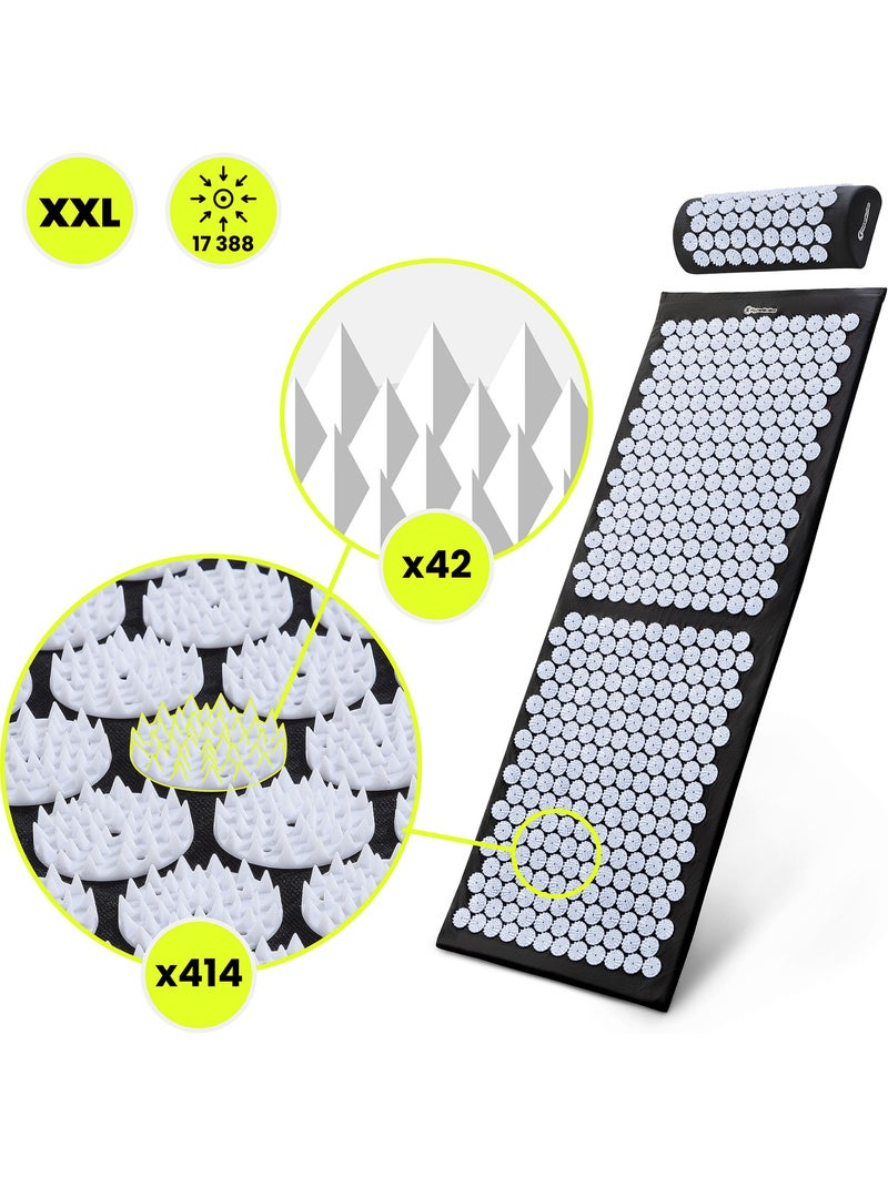 Kit de acupressão xl hypermotion para relaxamento e recuperação muscular Preto - Kiabi