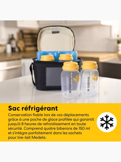Kit de armazenamento de leite materno tudo-em-um medela - 4 biberões de 150 ml, 4 sacos easy pour, 1 - Kiabi Kit de armazenamento de leite materno tudo-em-um medela - 4 biberões de 150 ml, 4 sacos easy pour, 1 - Kiabi