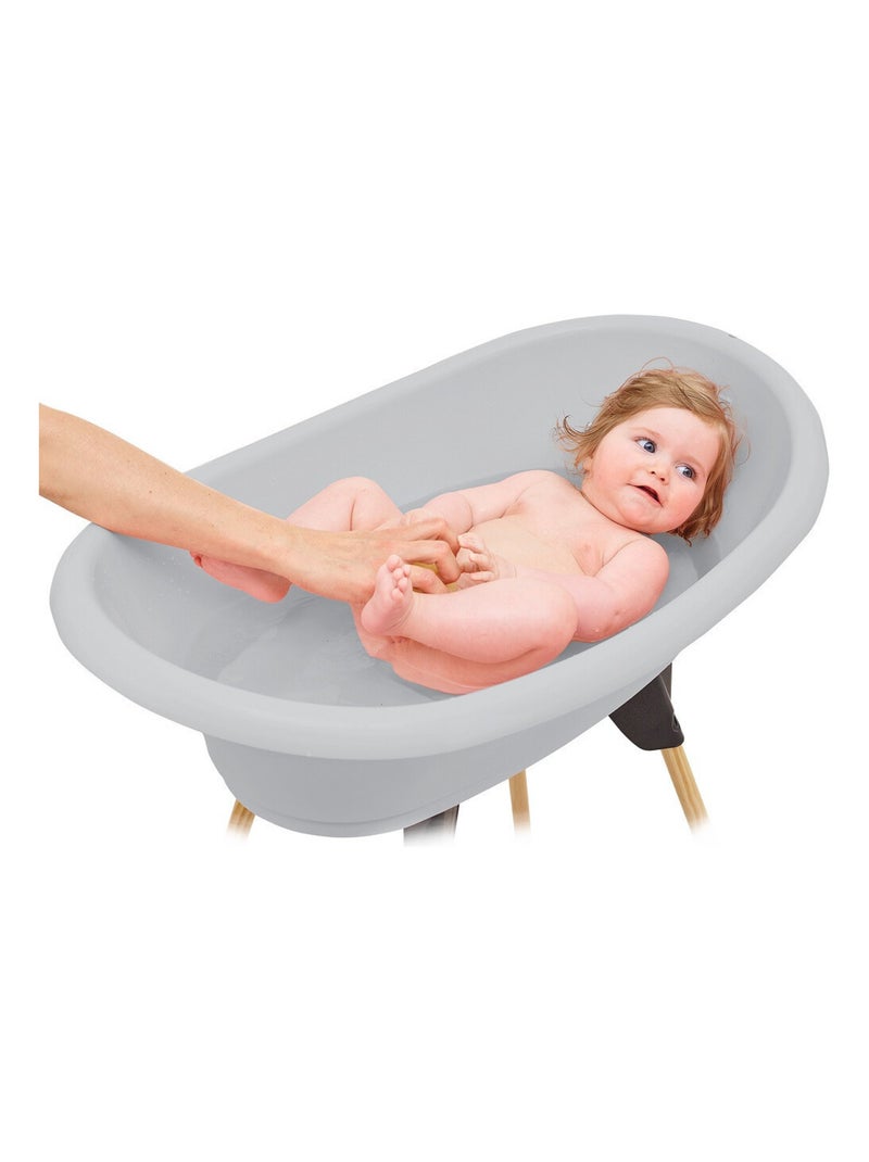 Kit de banheira thermobaby vasco com suporte dobrável e mangueira de escoamento Cinza - Kiabi