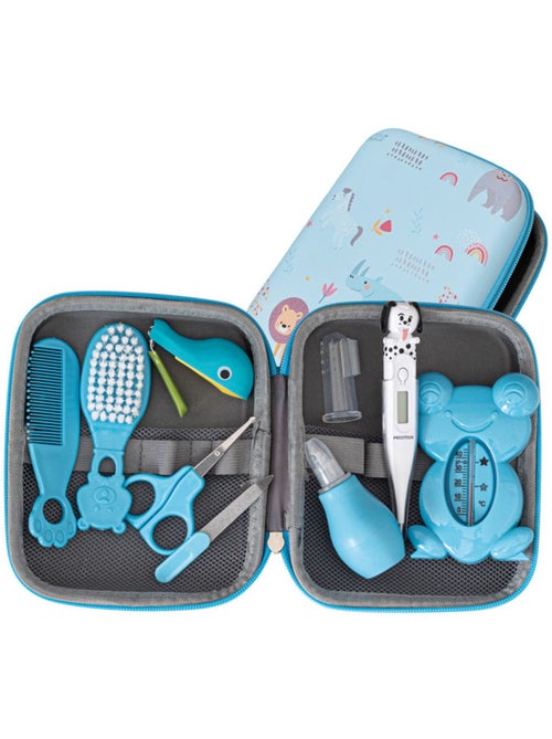 Kit de cuidados para bebé com 9 peças e acessórios de higiene - Kiabi Kit de cuidados para bebé com 9 peças e acessórios de higiene - Kiabi