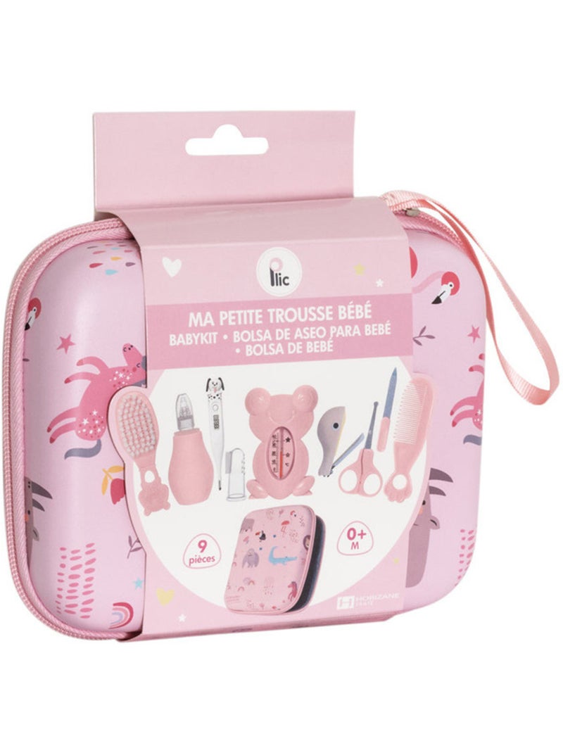 Kit de cuidados para bebé com 9 peças e acessórios de higiene Rosa - Kiabi