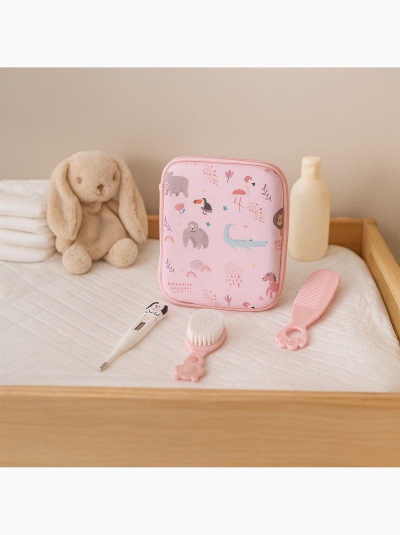 Kit de cuidados para bebé com 9 peças e acessórios de higiene Rosa - Kiabi