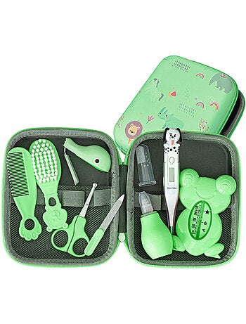 Kit de cuidados para bebé com 9 peças e acessórios de higiene
