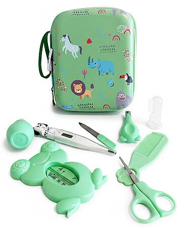 Kit de cuidados para bebé com 9 peças e acessórios de higiene