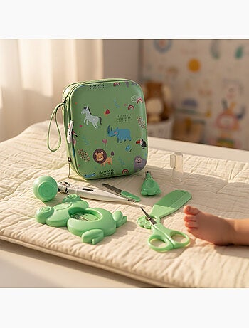 Kit de cuidados para bebé com 9 peças e acessórios de higiene