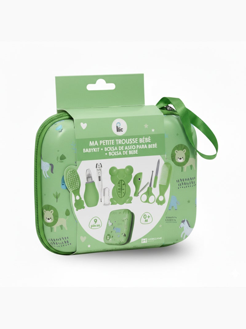 Kit de cuidados para bebé com 9 peças e acessórios de higiene Verde - Kiabi