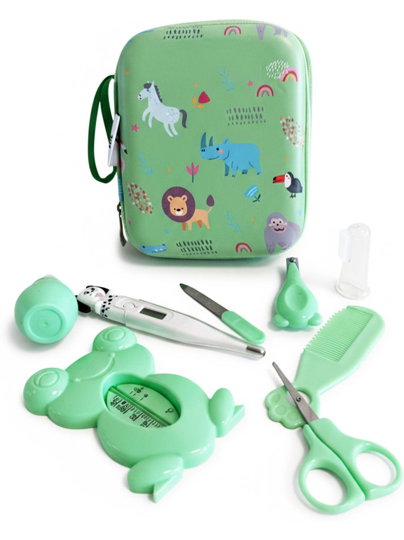Kit de cuidados para bebé com 9 peças e acessórios de higiene Verde - Kiabi