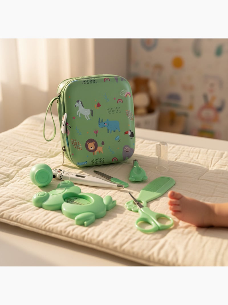 Kit de cuidados para bebé com 9 peças e acessórios de higiene Verde - Kiabi