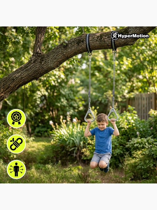 Kit de ginástica 5 em 1 hypermotion para crianças com escada, balanço e barra de tração - Kiabi
