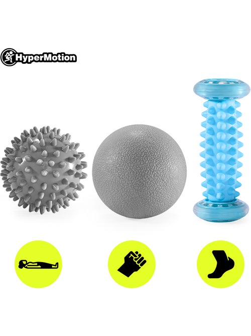 Kit de massagem 3 em 1 hypermotion para relaxamento e recuperação muscular - Kiabi Kit de massagem 3 em 1 hypermotion para relaxamento e recuperação muscular - Kiabi