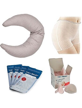 Kit maternidade e amamentação thermobaby com almofada de amamentar