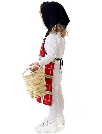 Kit ou fantasia de vendedor de castanhas (xadrez)