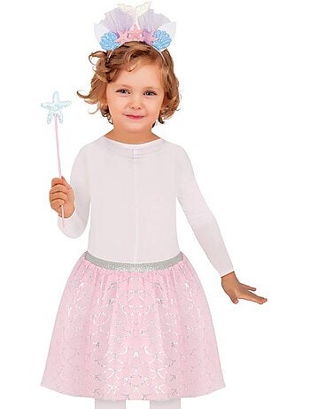 Kit Pequena Sereia: Tiara, Varinha Mágica e Tutu