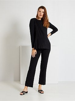 Kit pré-mamã: t-shirt + casaco + calças - Kiabi