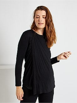 Kit pré-mamã: t-shirt + casaco + calças - Kiabi