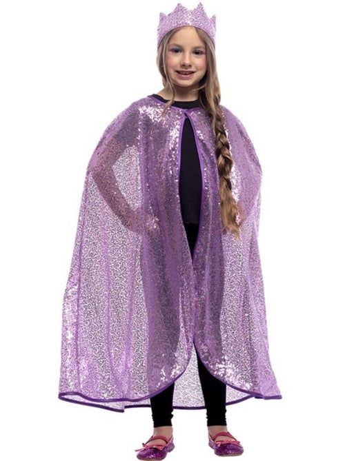 Kit Princesa Glitter: Capa e Coroa - Kiabi