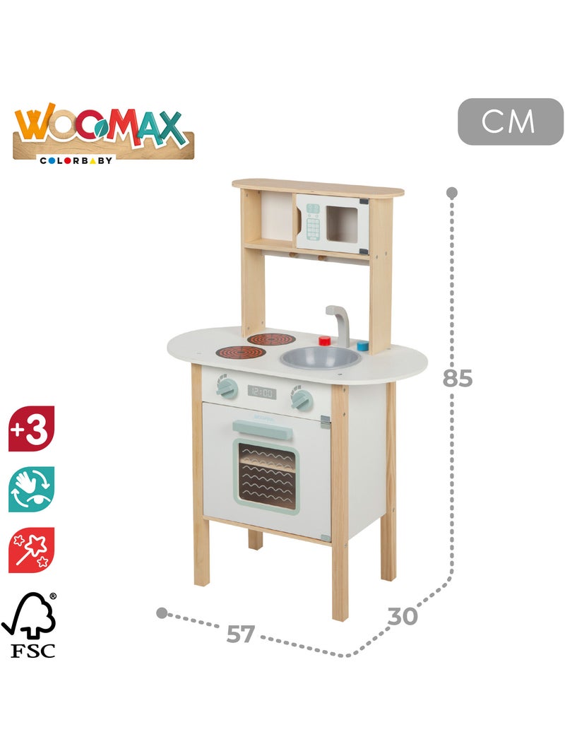 Kitchenette em madeira c/utensílios WOOMAX N/D - Kiabi